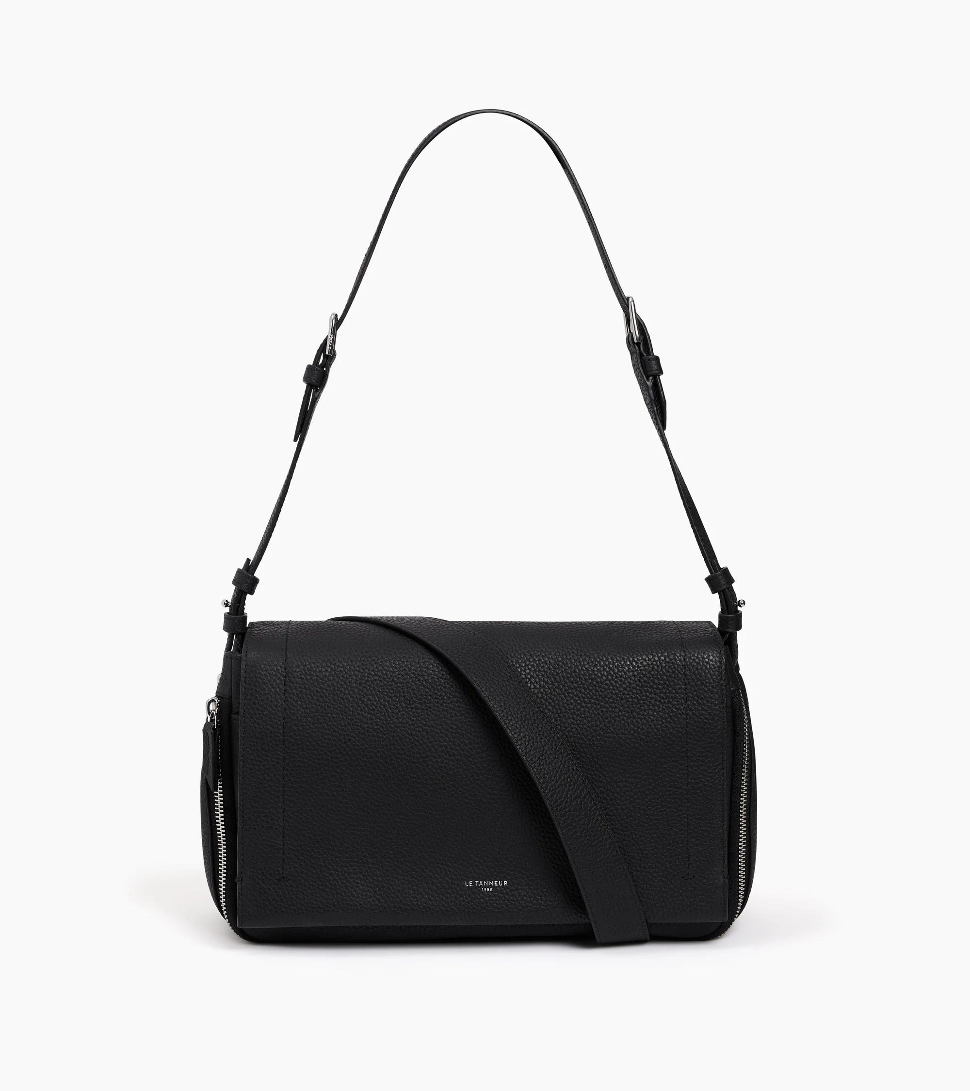 Aurore medium shoulder bag in grained leather - Image 5