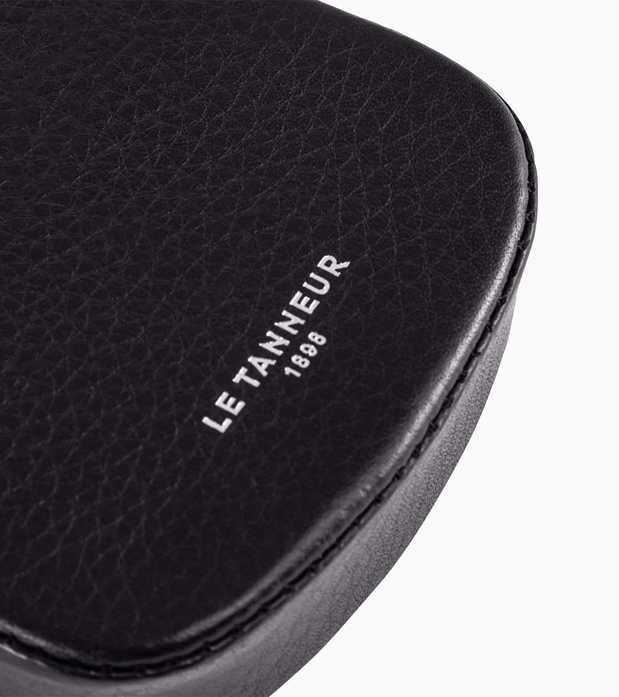 Charles bowl coin purse in grained leather - Image 4