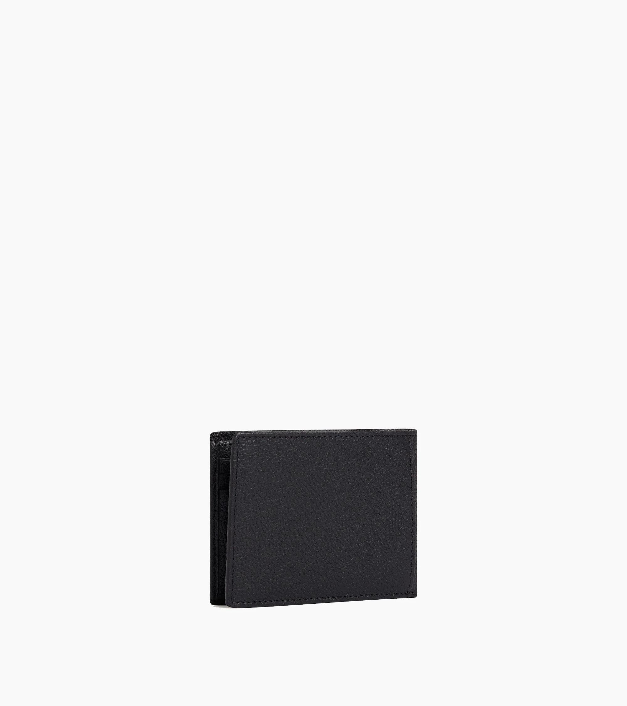 Charles flap wallet with 2 gussets in grained leather - Image 4