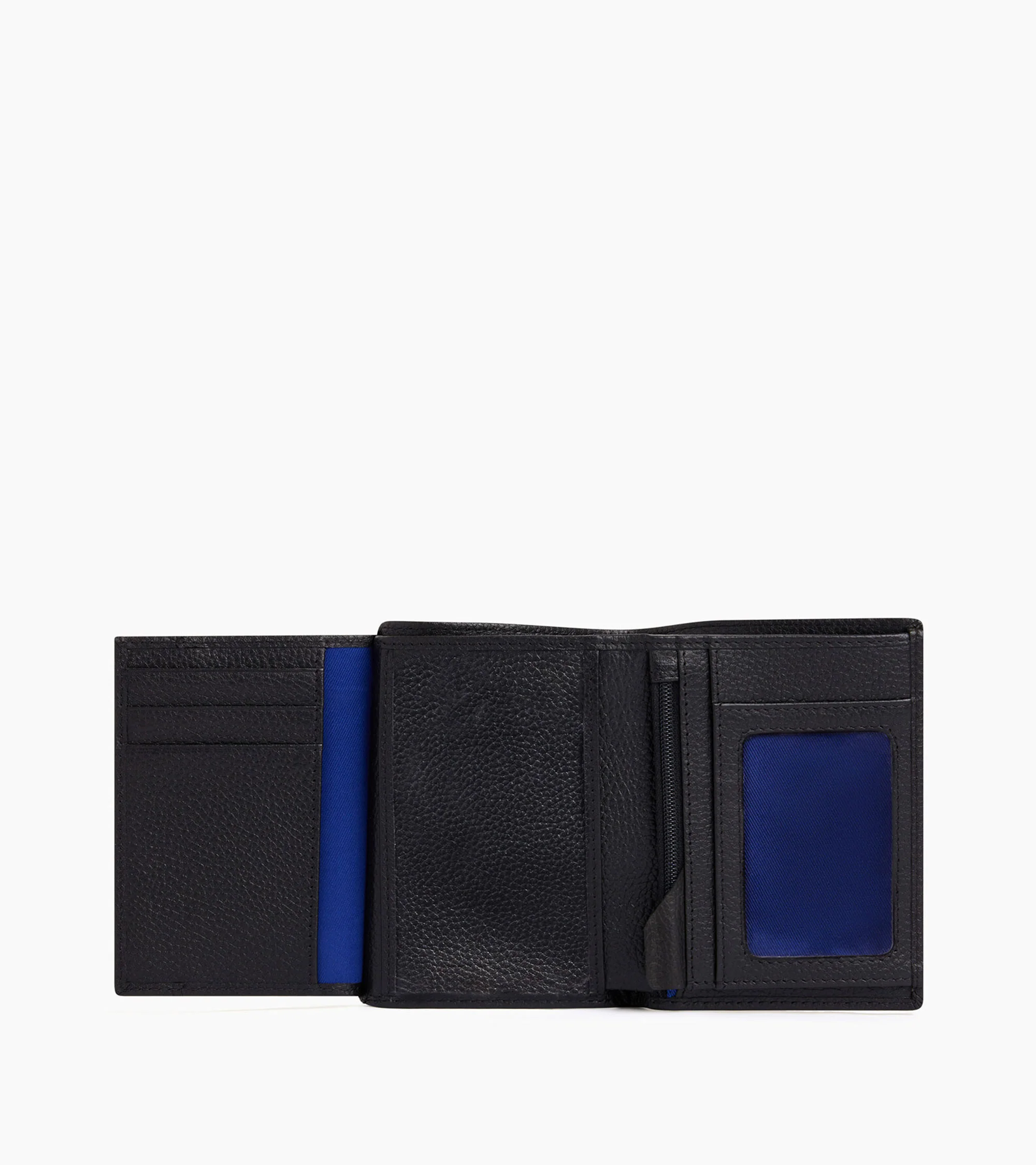 medium-sized, zipped wallet with 2 gussets in grained leather - Image 3