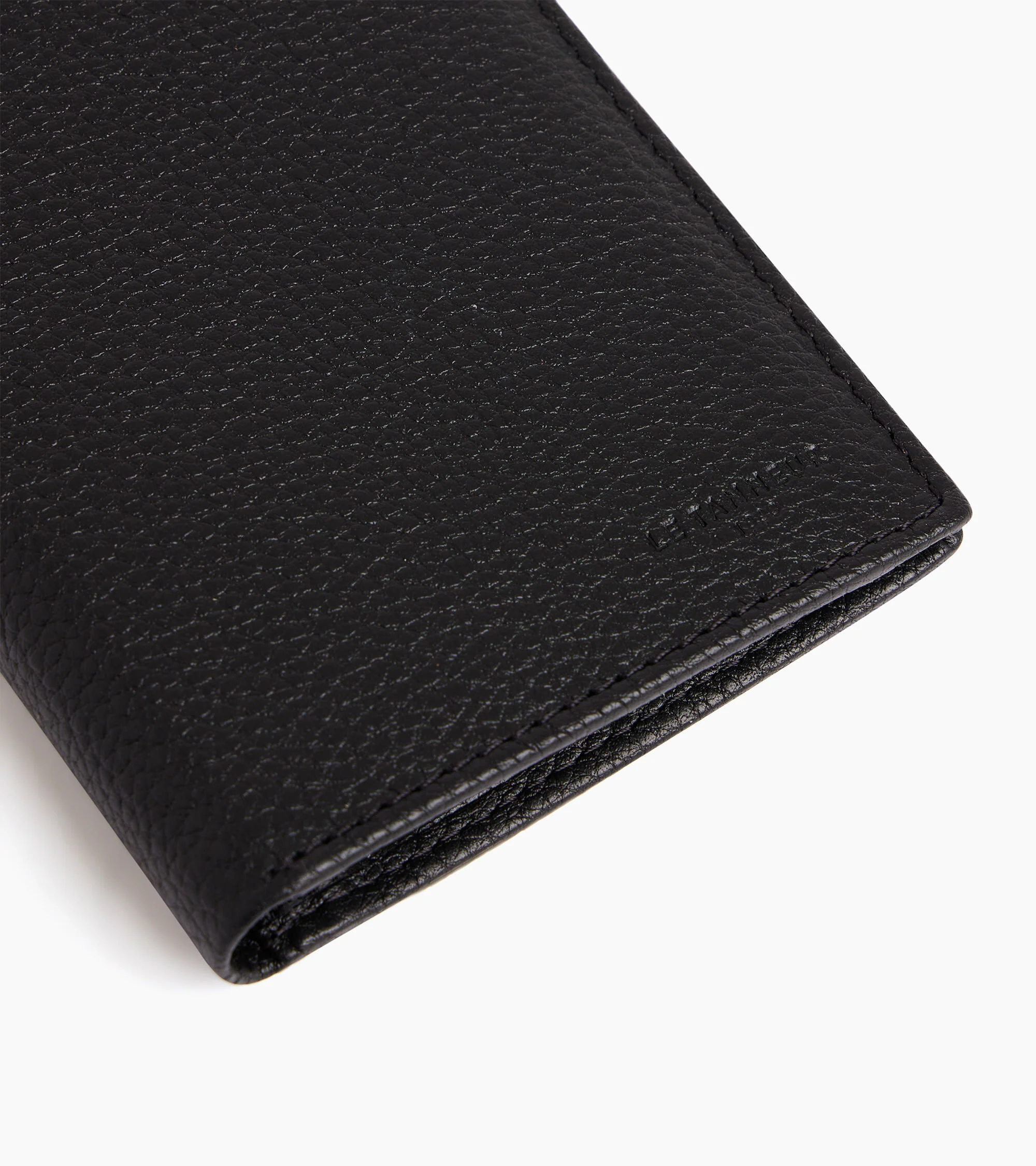 medium-sized, zipped wallet with 2 gussets in grained leather - Image 5