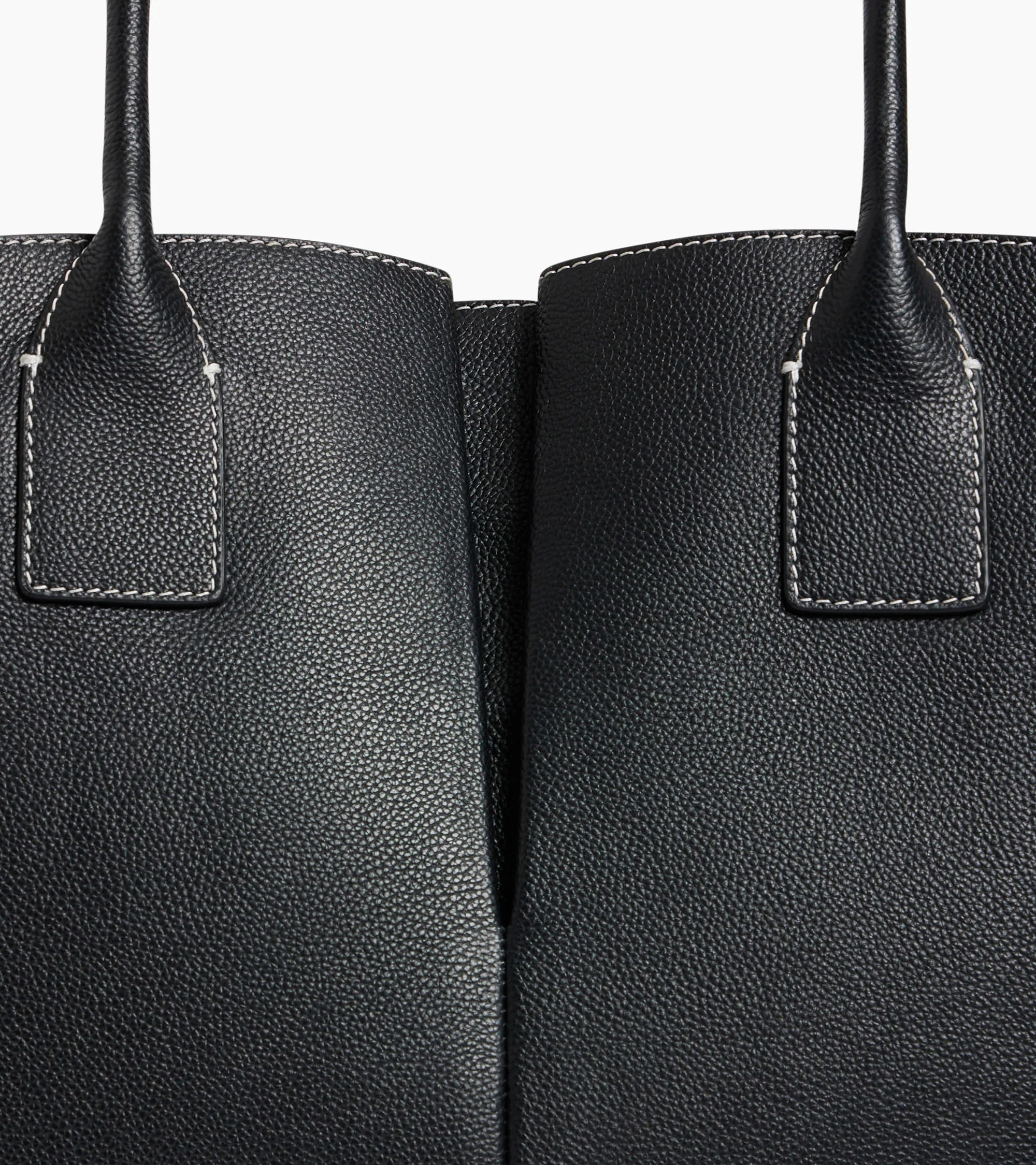 Elena large tote bag in grained leather - Image 3