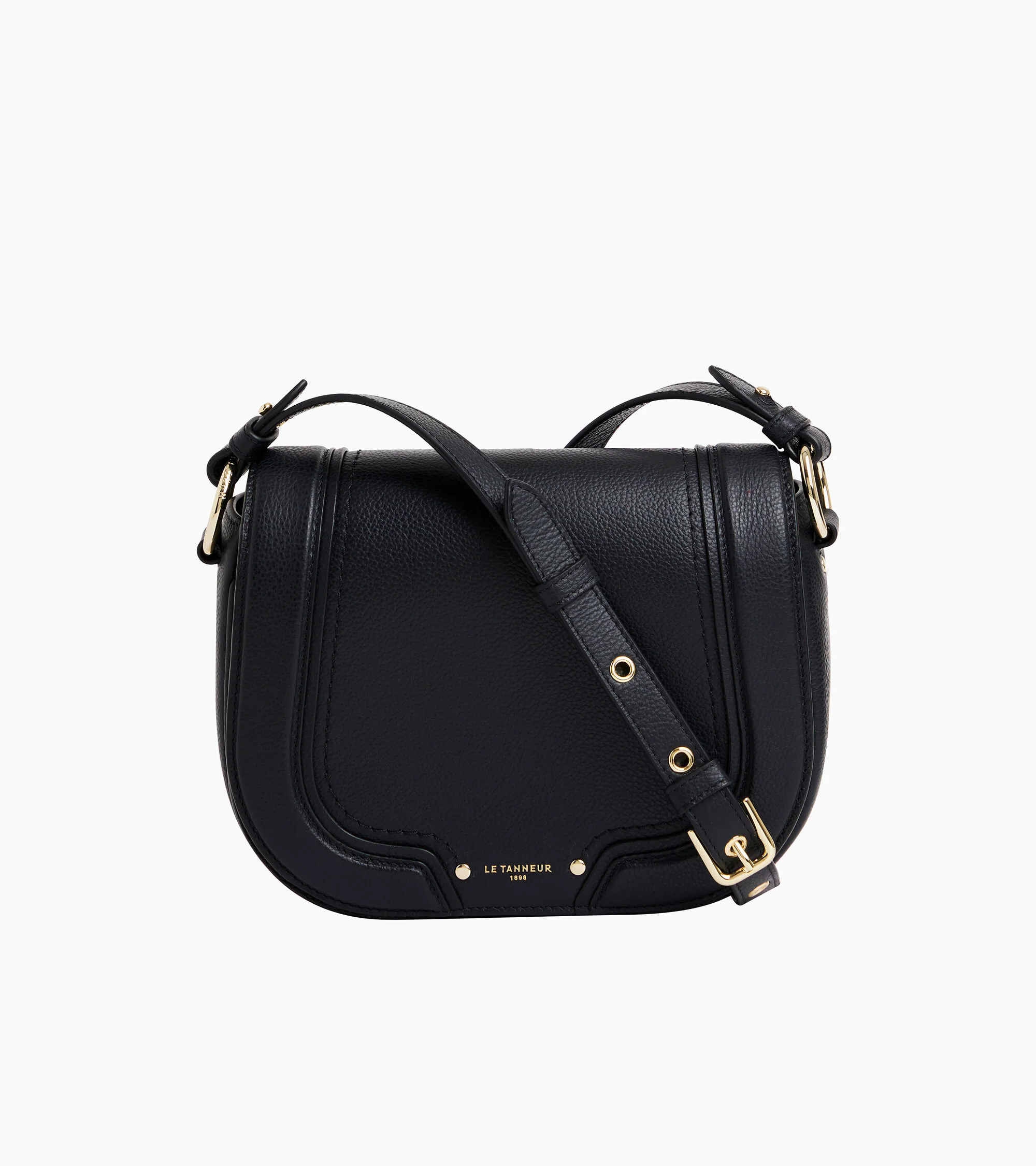 Ella medium crossbody bag in grained leather - Image 7