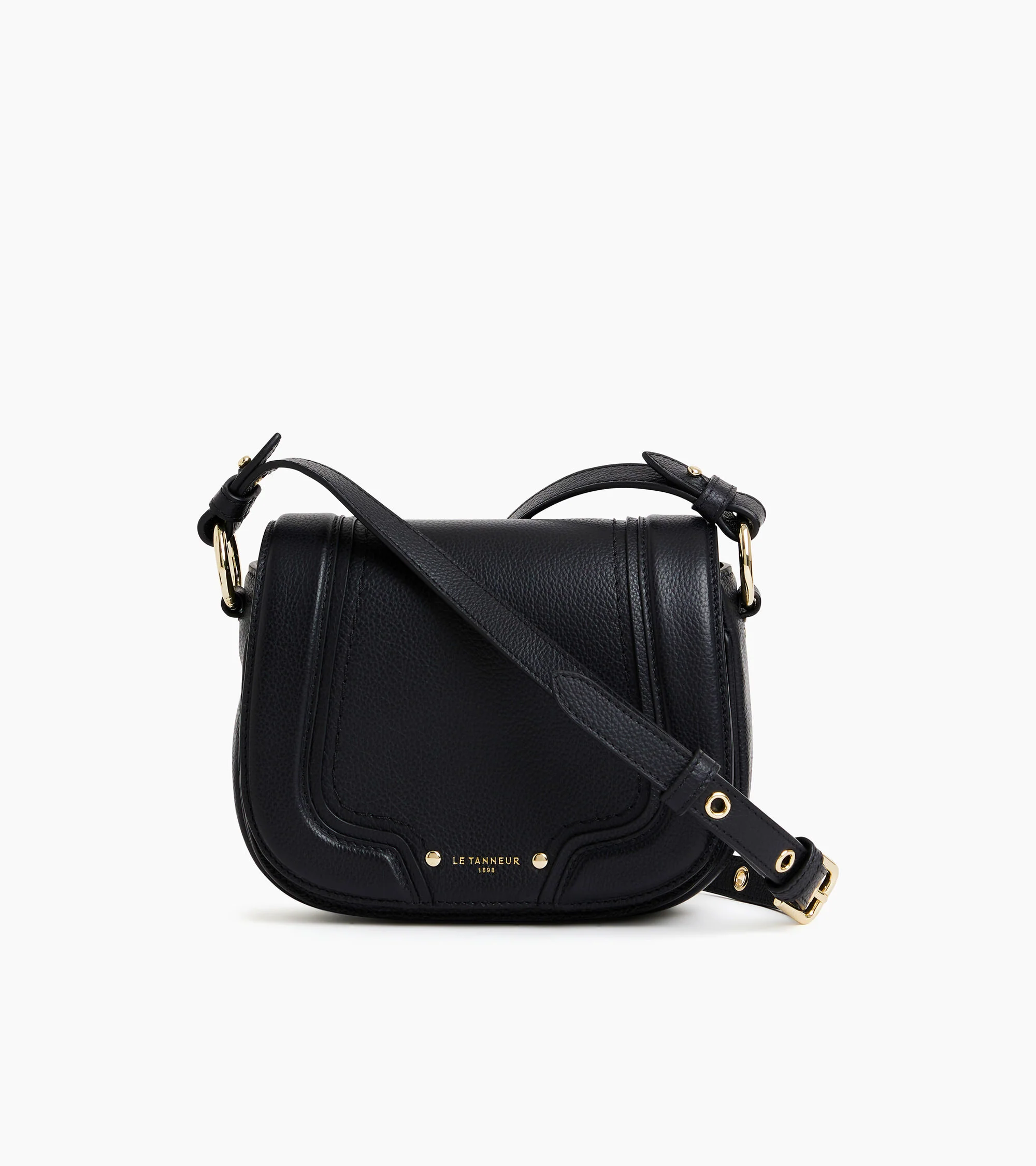 Ella small crossbody bag in grained leather - Image 5