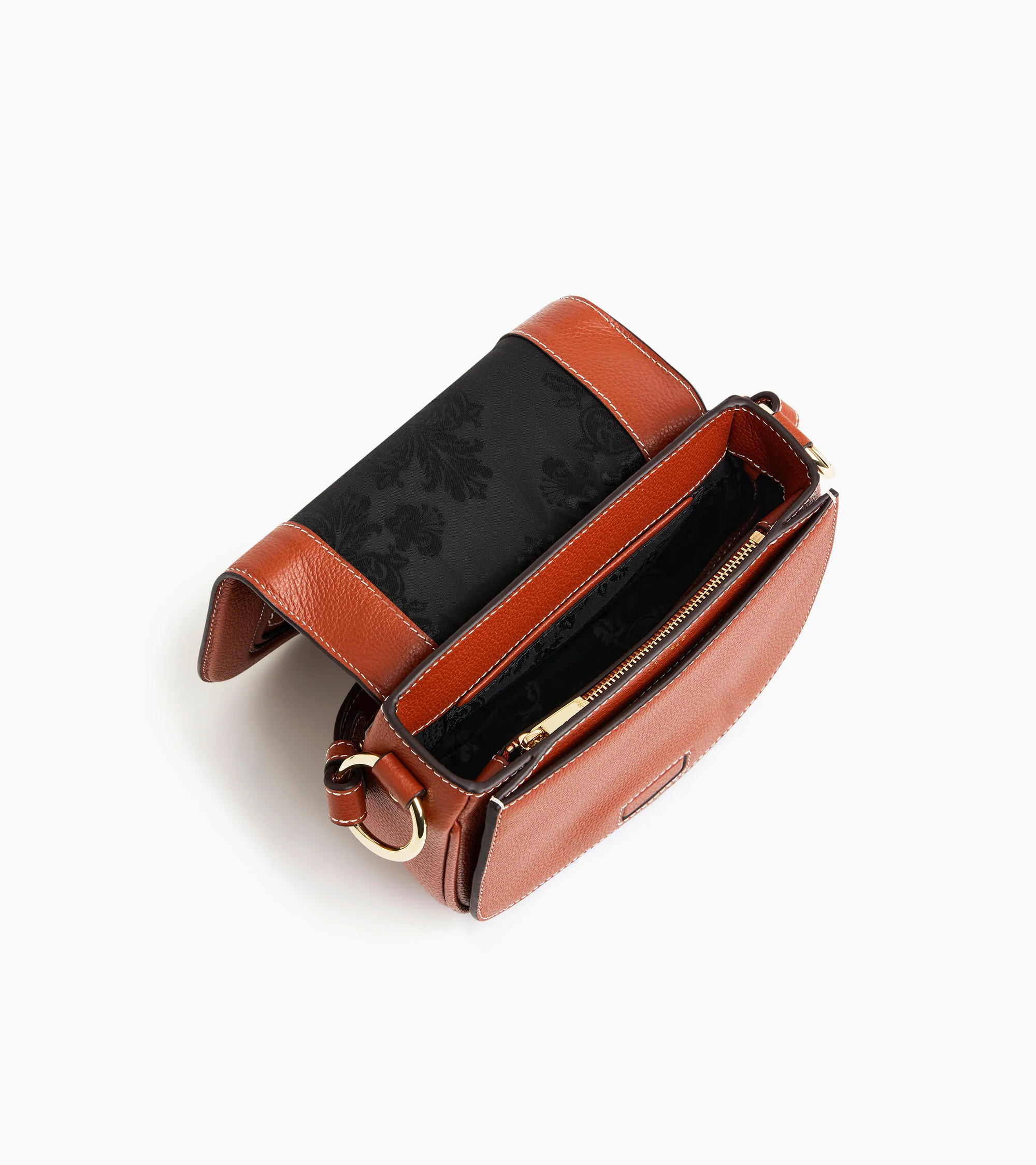 Ella small crossbody bag in grained leather - Image 3