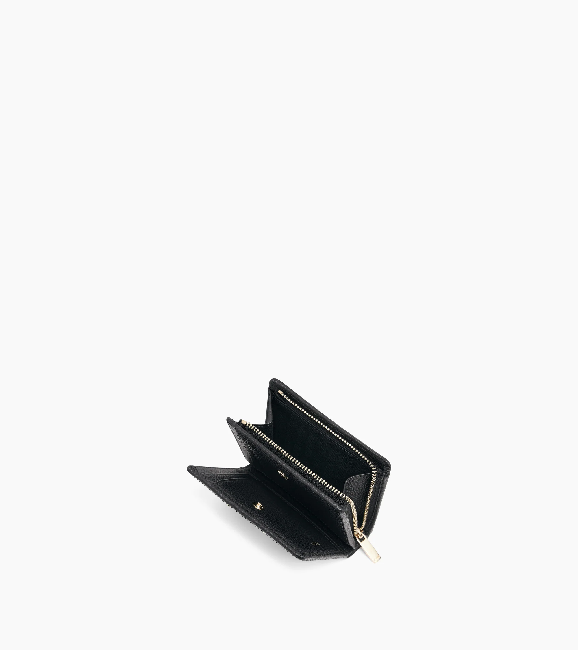 Ella small wallet in grained leather - Image 4