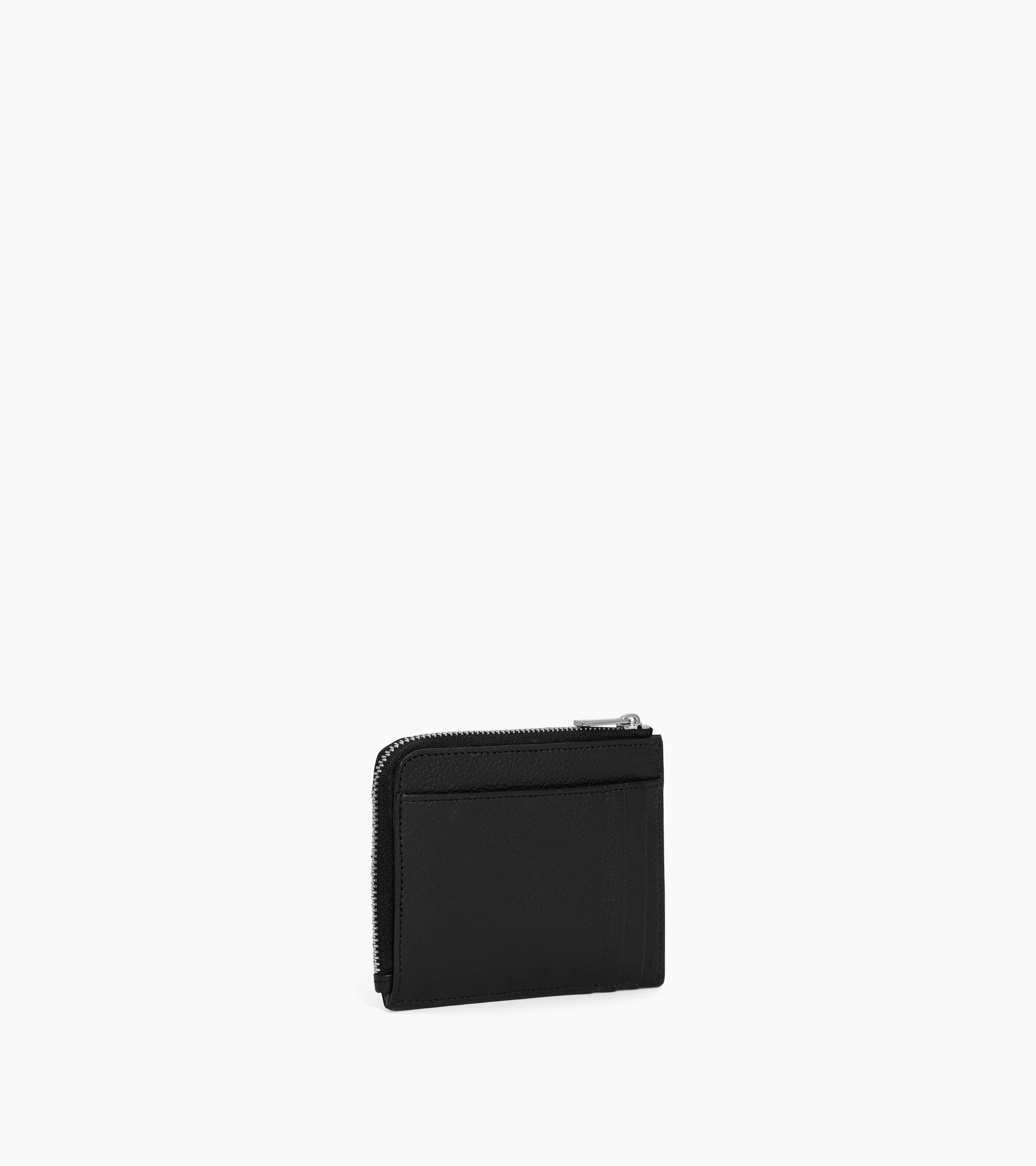 Emile L-shaped zip card holder in grained leather - Image 4
