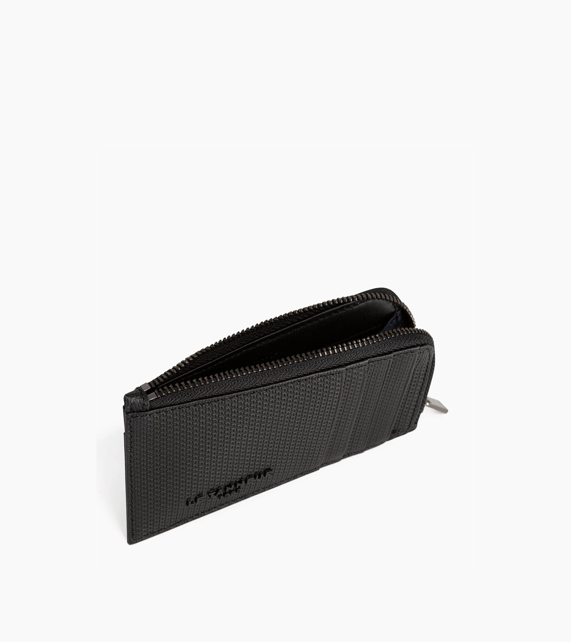 Emile L-zip card holder in signature T leather - Image 3