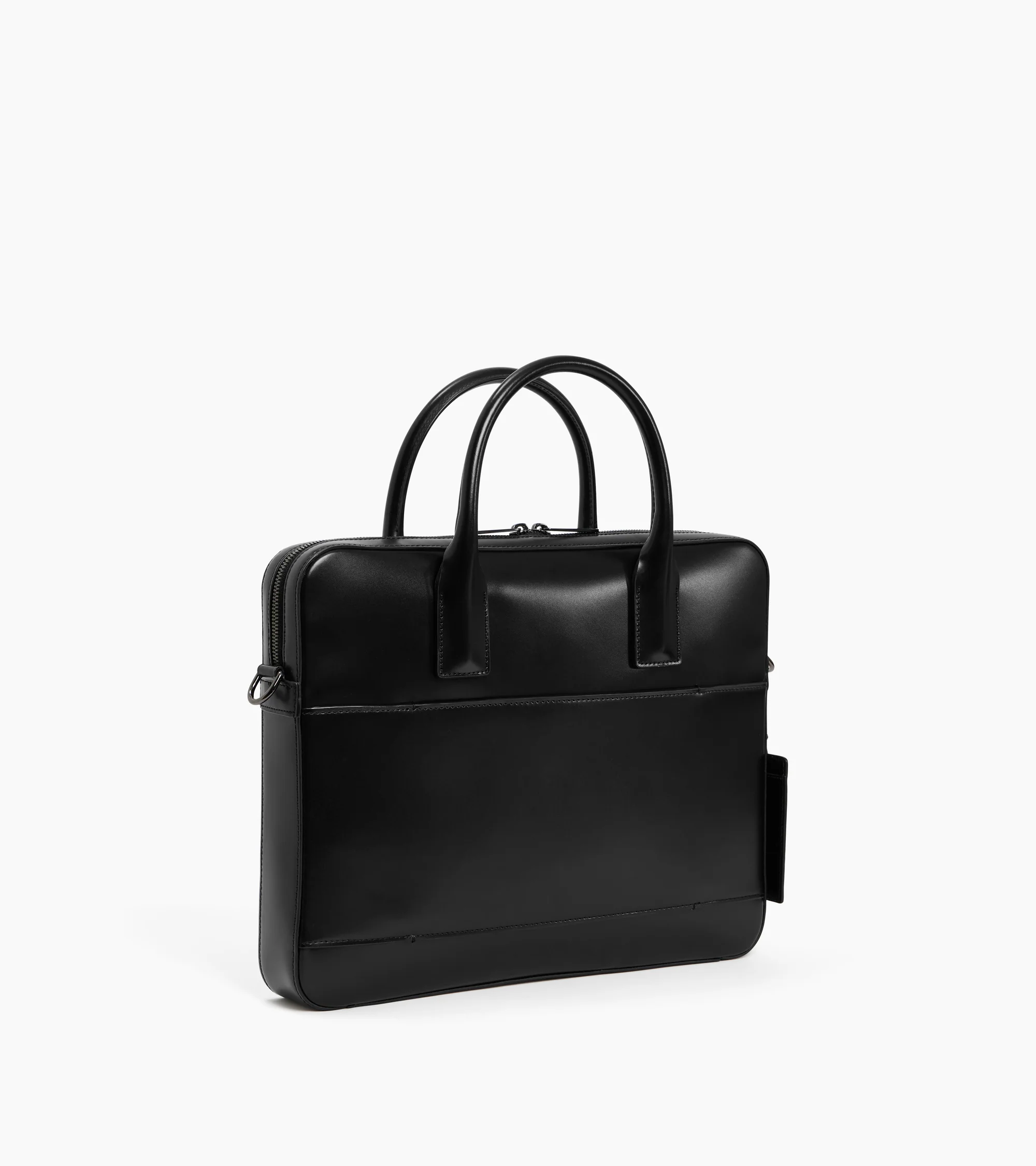 Emile slim 14" document box-effect case in smooth leather - Image 4