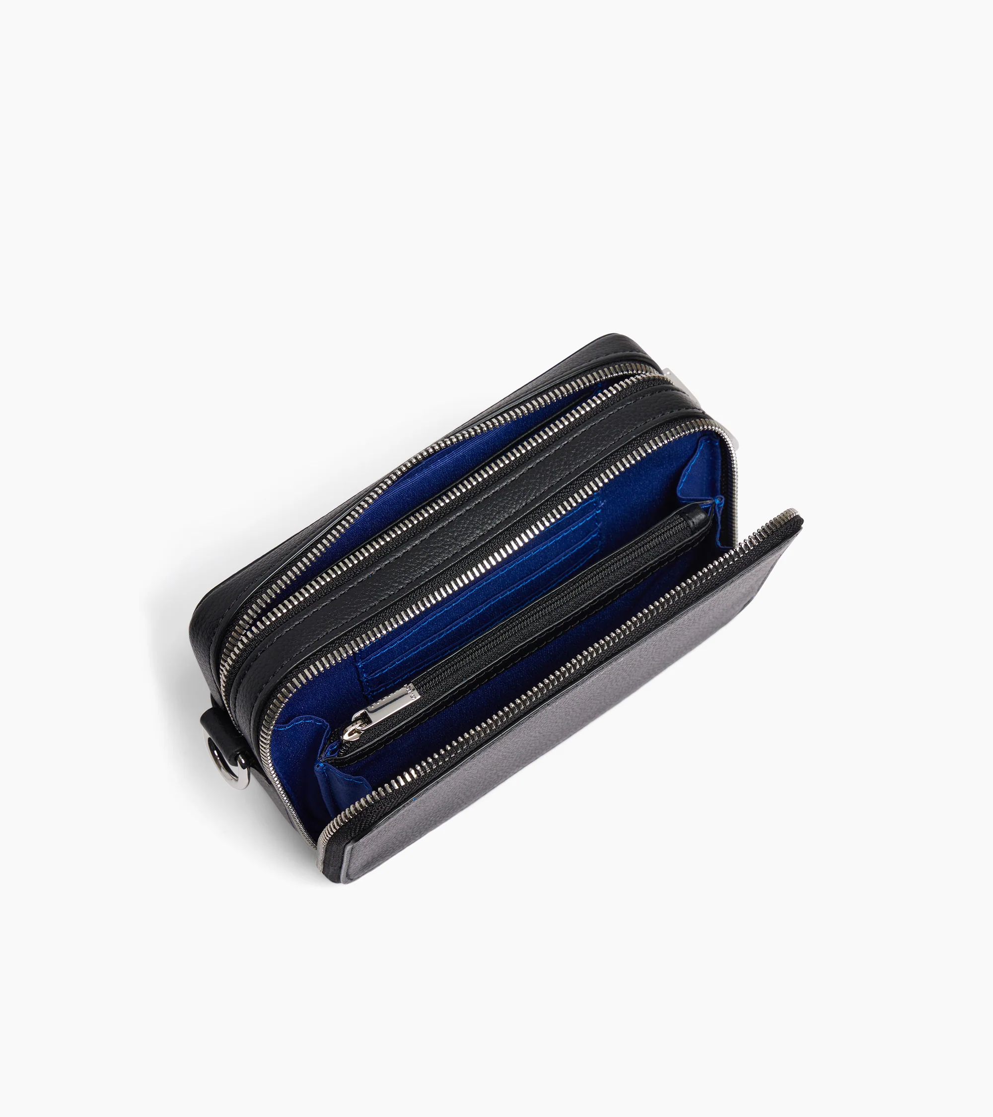 Emile small 2-compartment pouch in grained leather - Image 4