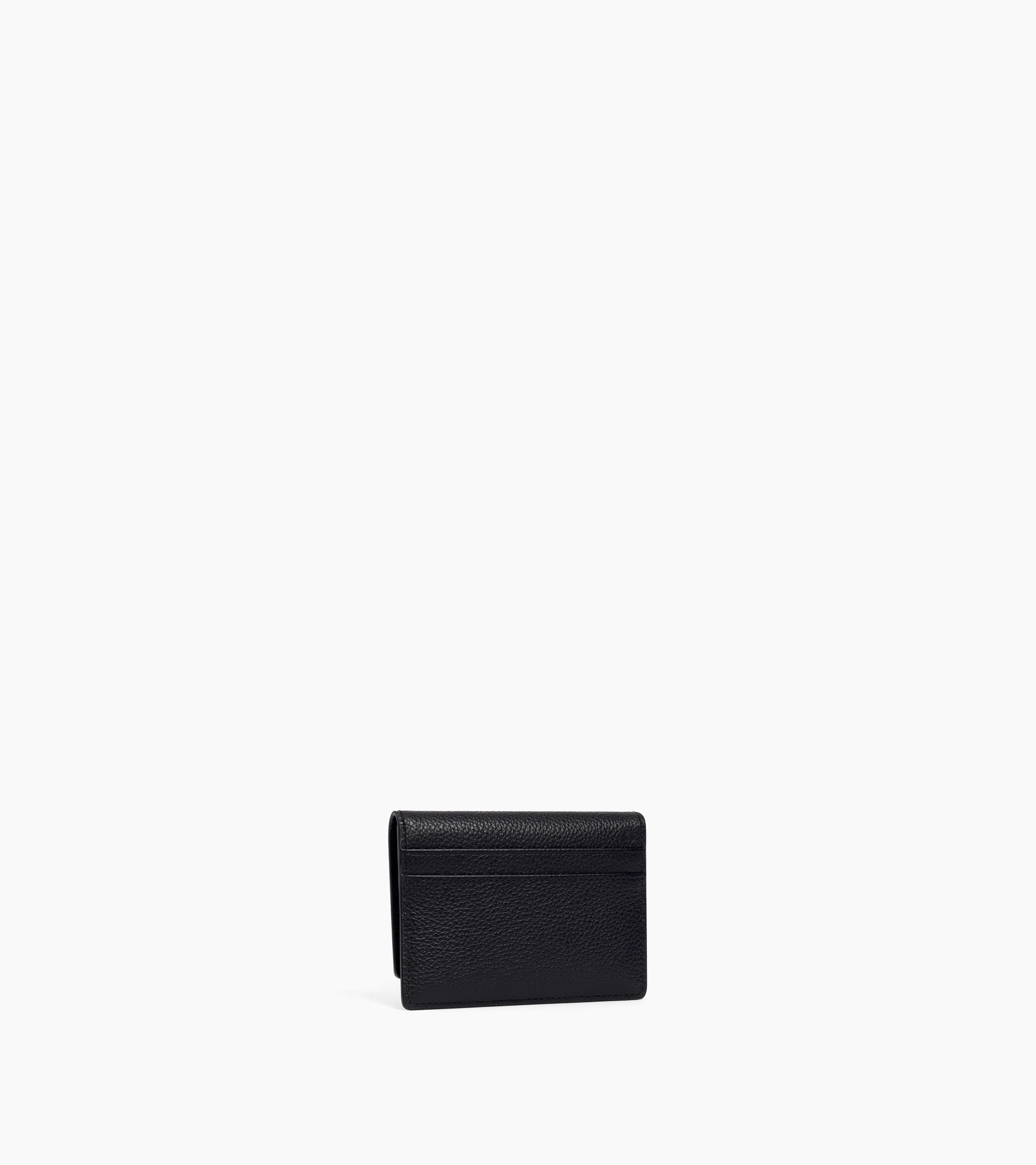 Emilie card holder in grained leather with flap - Image 4