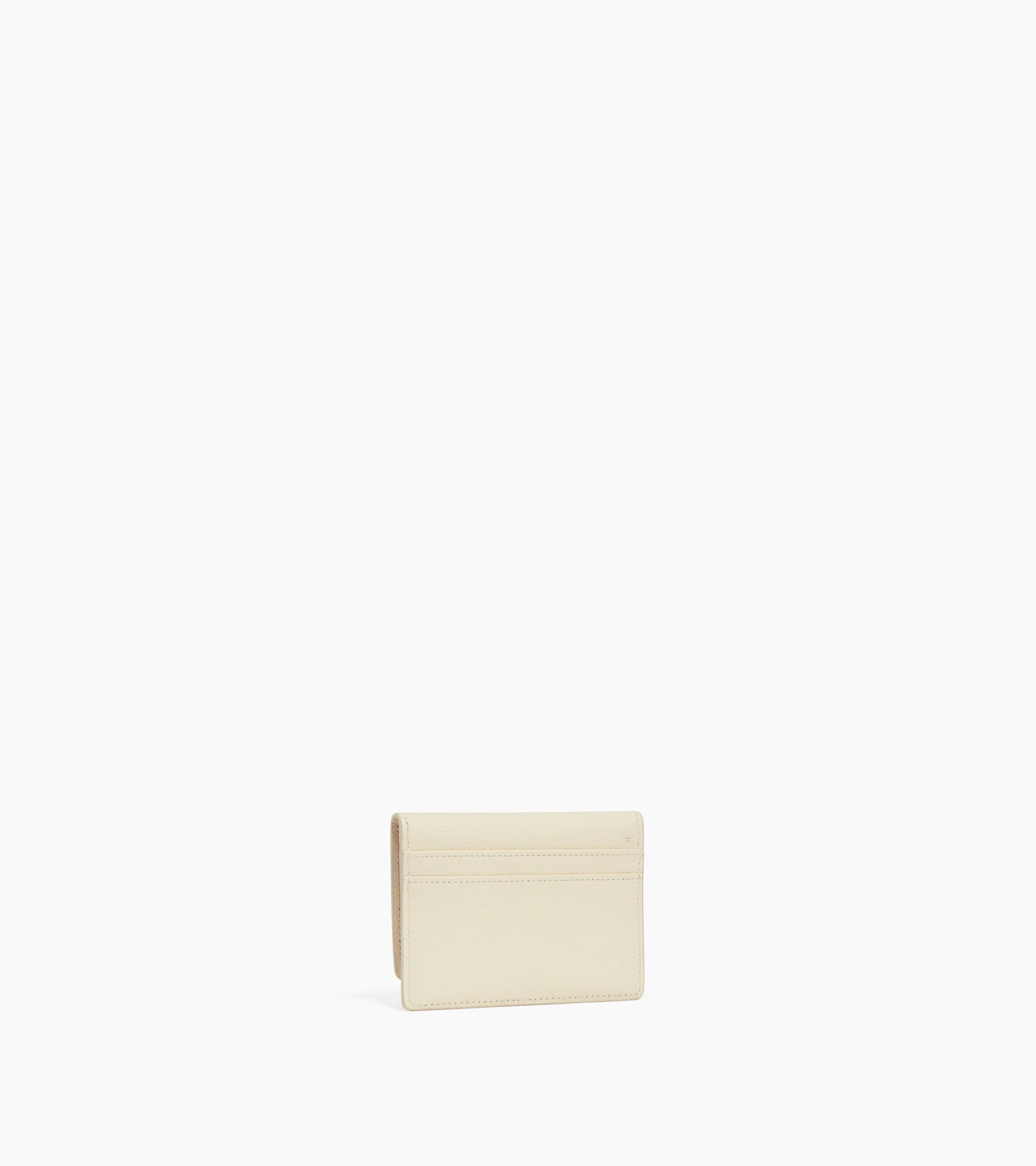 Emilie card holder in grained leather with flap - Image 4