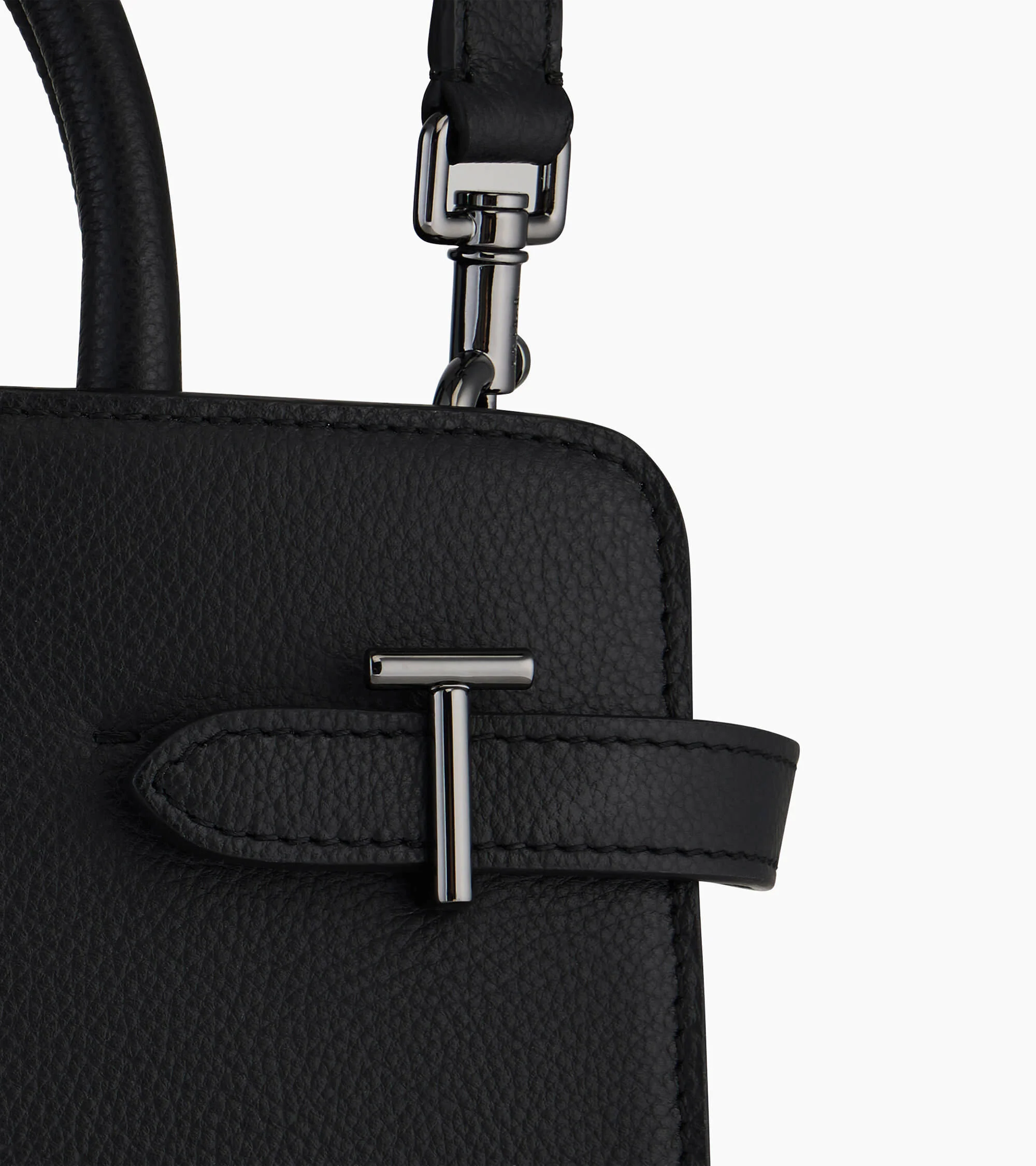 Emilie medium-sized handbag in grained leather - Image 3