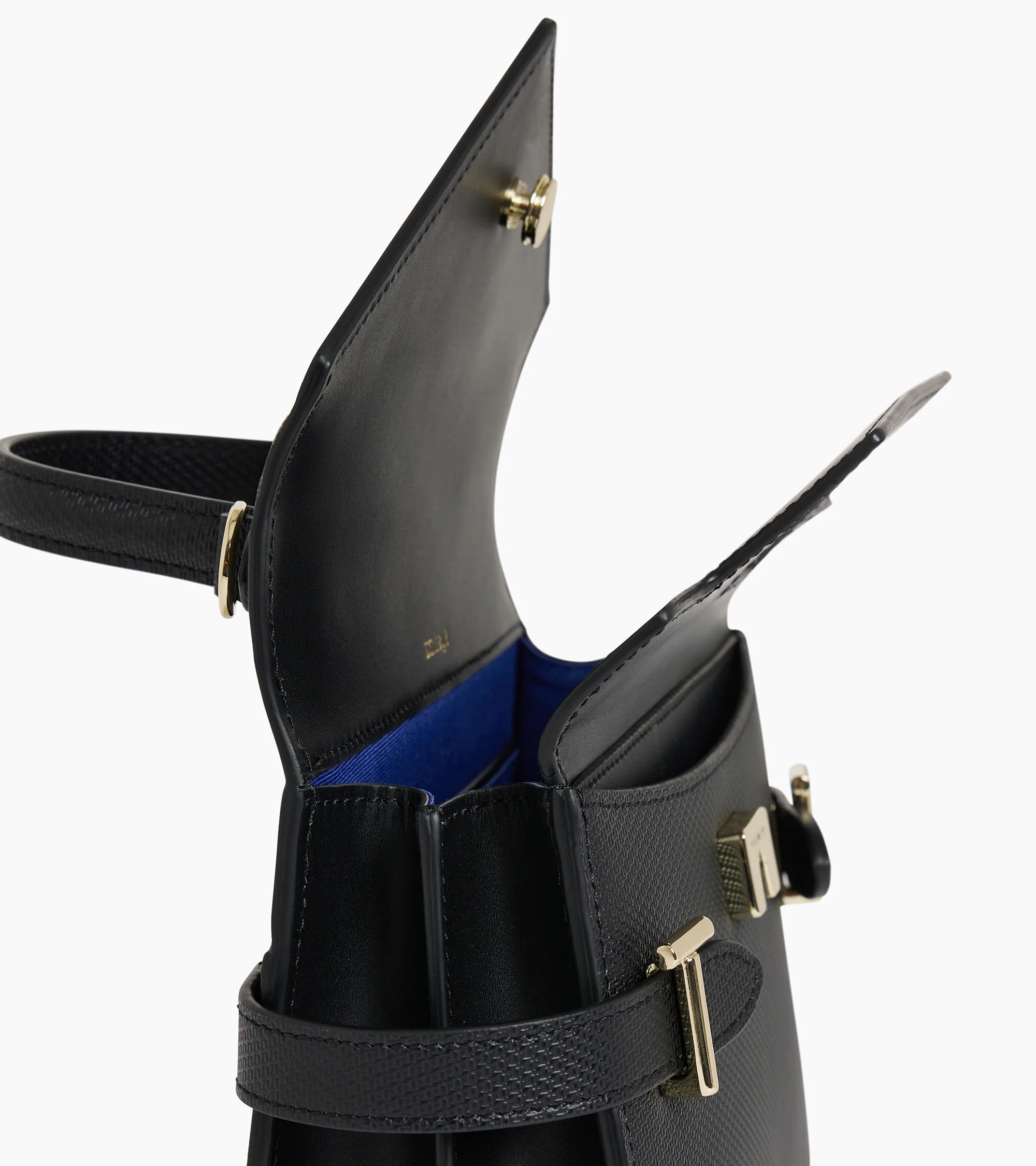 Emilie small handbag with double flap in T-signature leather - Image 5