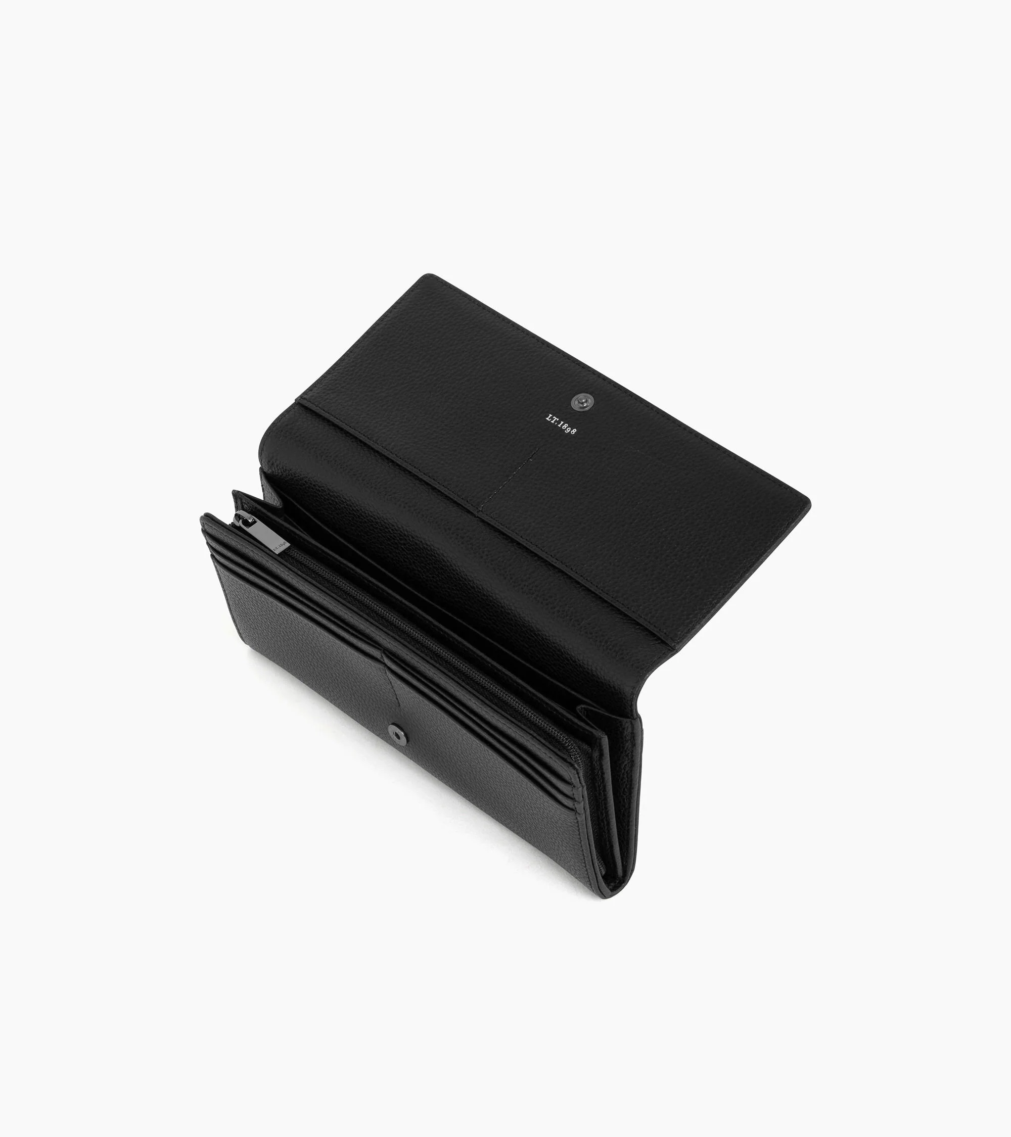 Emilie zipped travel companion in grained leather - Image 3