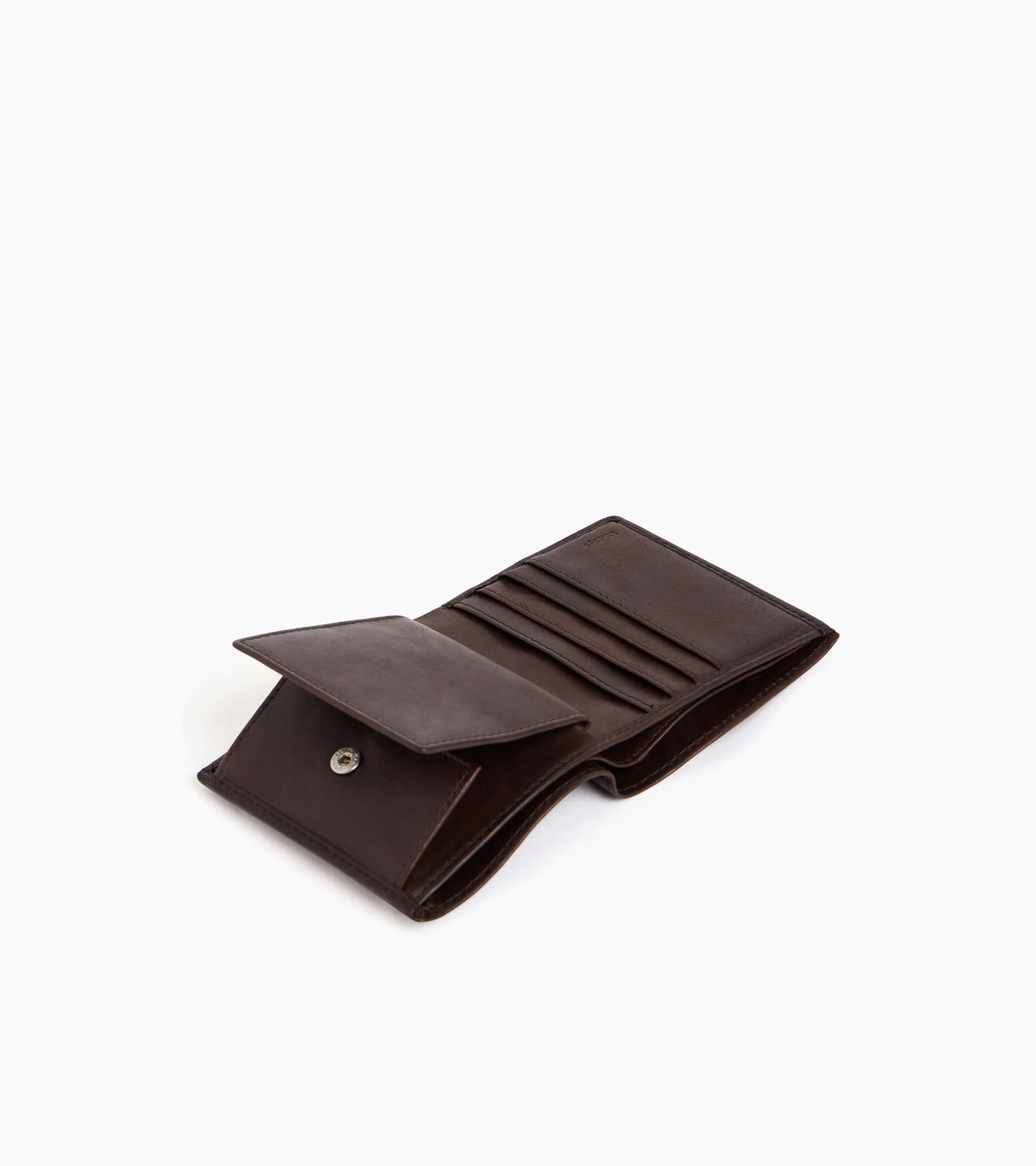 Gary coin purse with billfold in oiled leather - Image 3