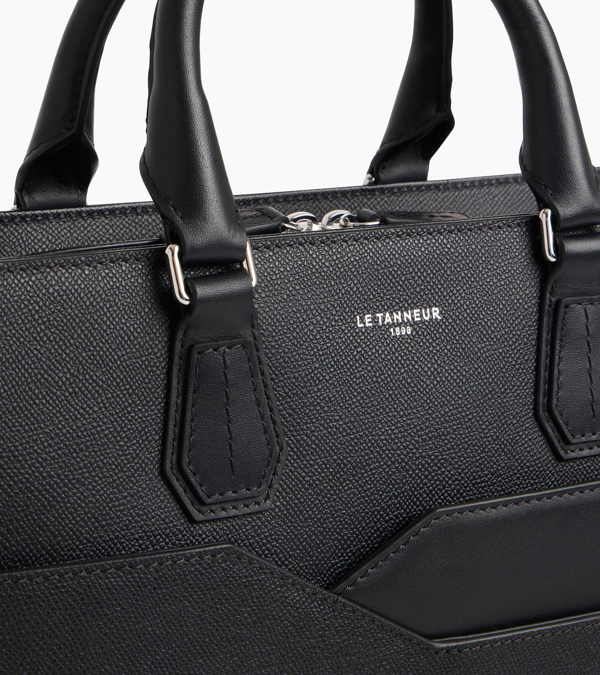 Gaston 15" briefcase in cross grain leather - Image 3