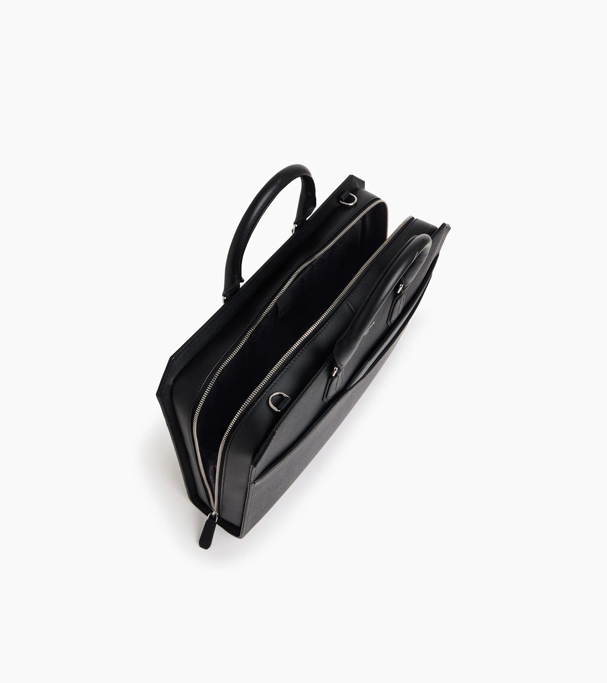 Gaston 15" briefcase in cross grain leather - Image 4