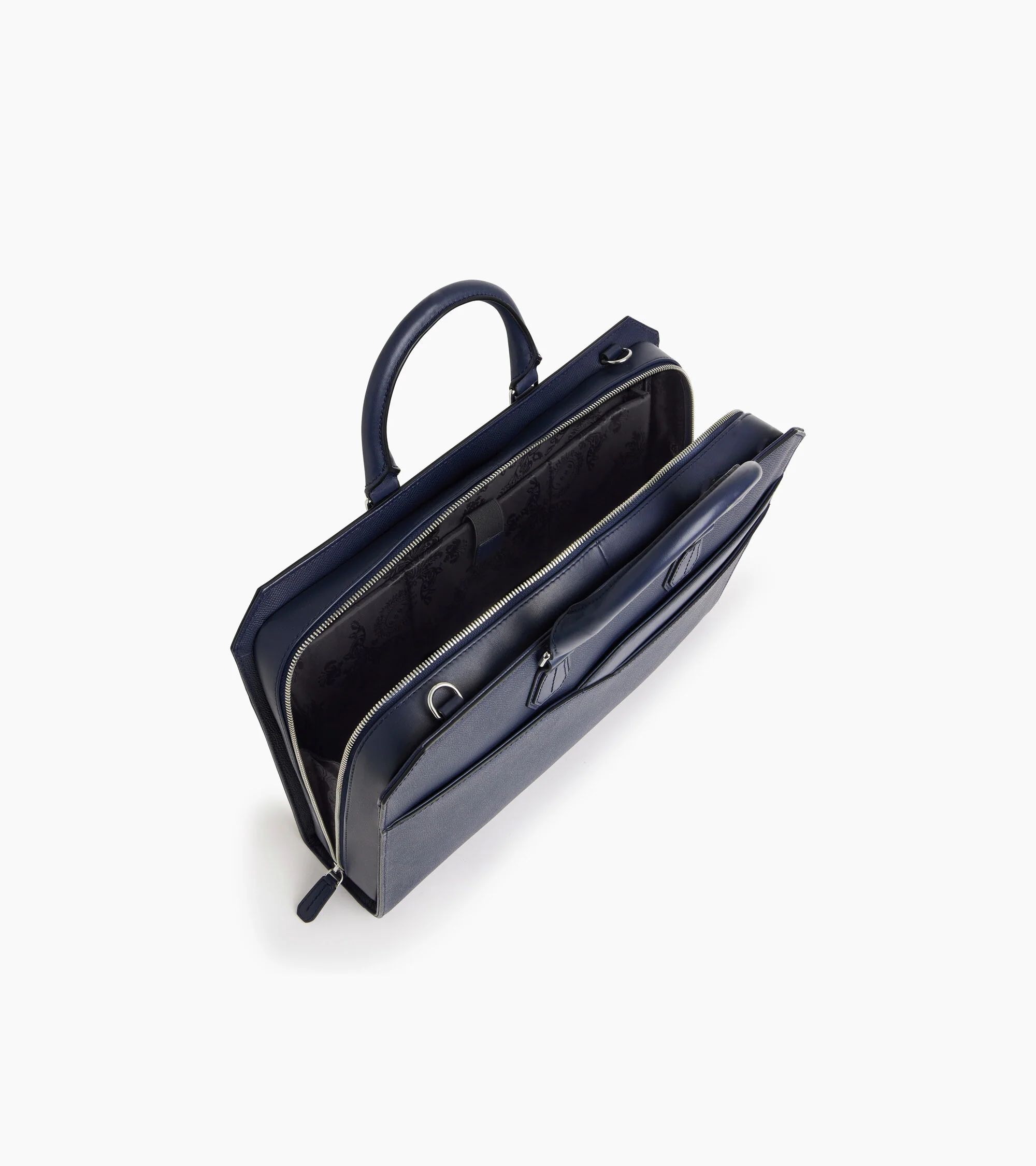 Gaston 15" briefcase in cross grain leather - Image 3