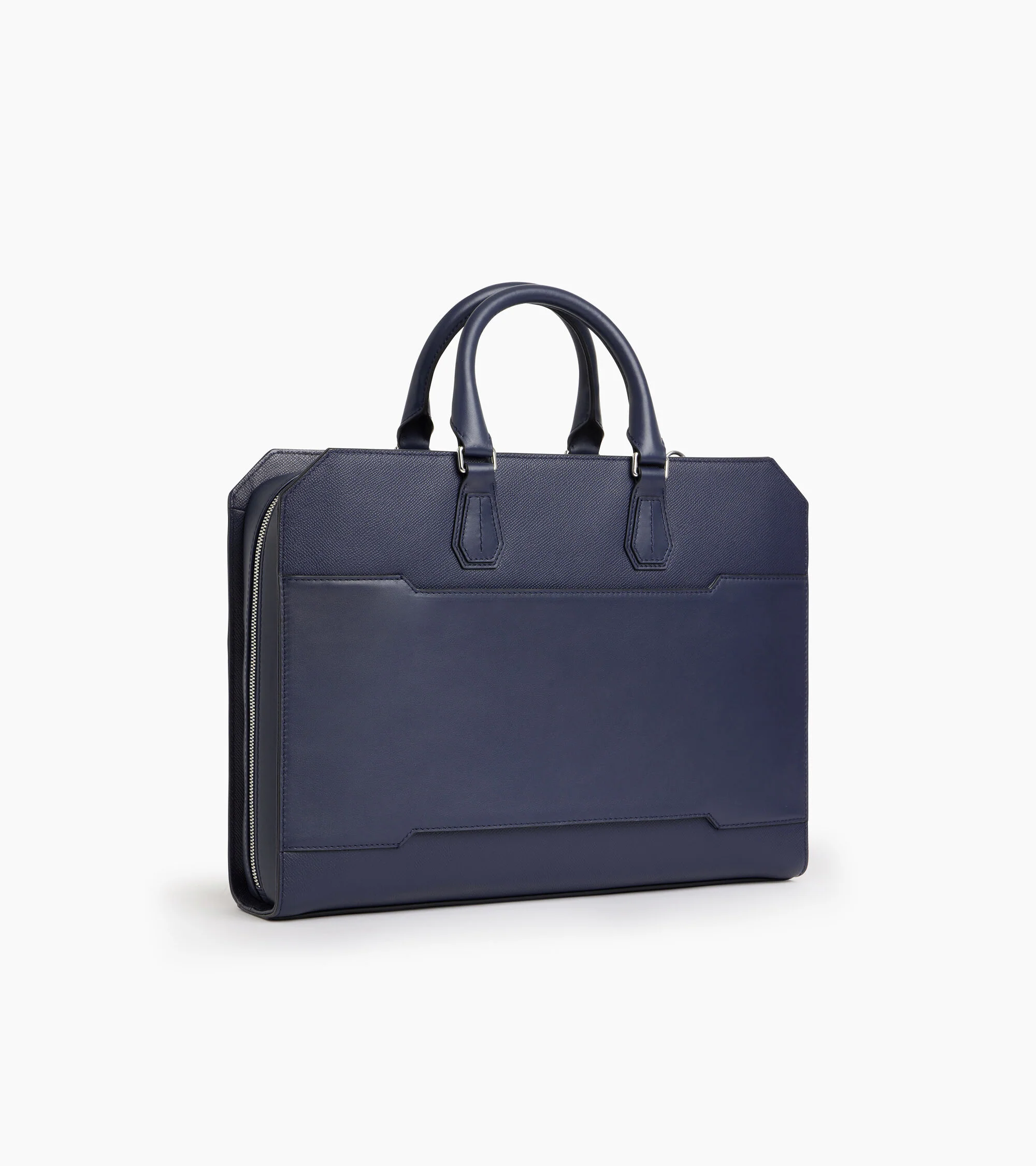 Gaston 15" briefcase in cross grain leather - Image 4