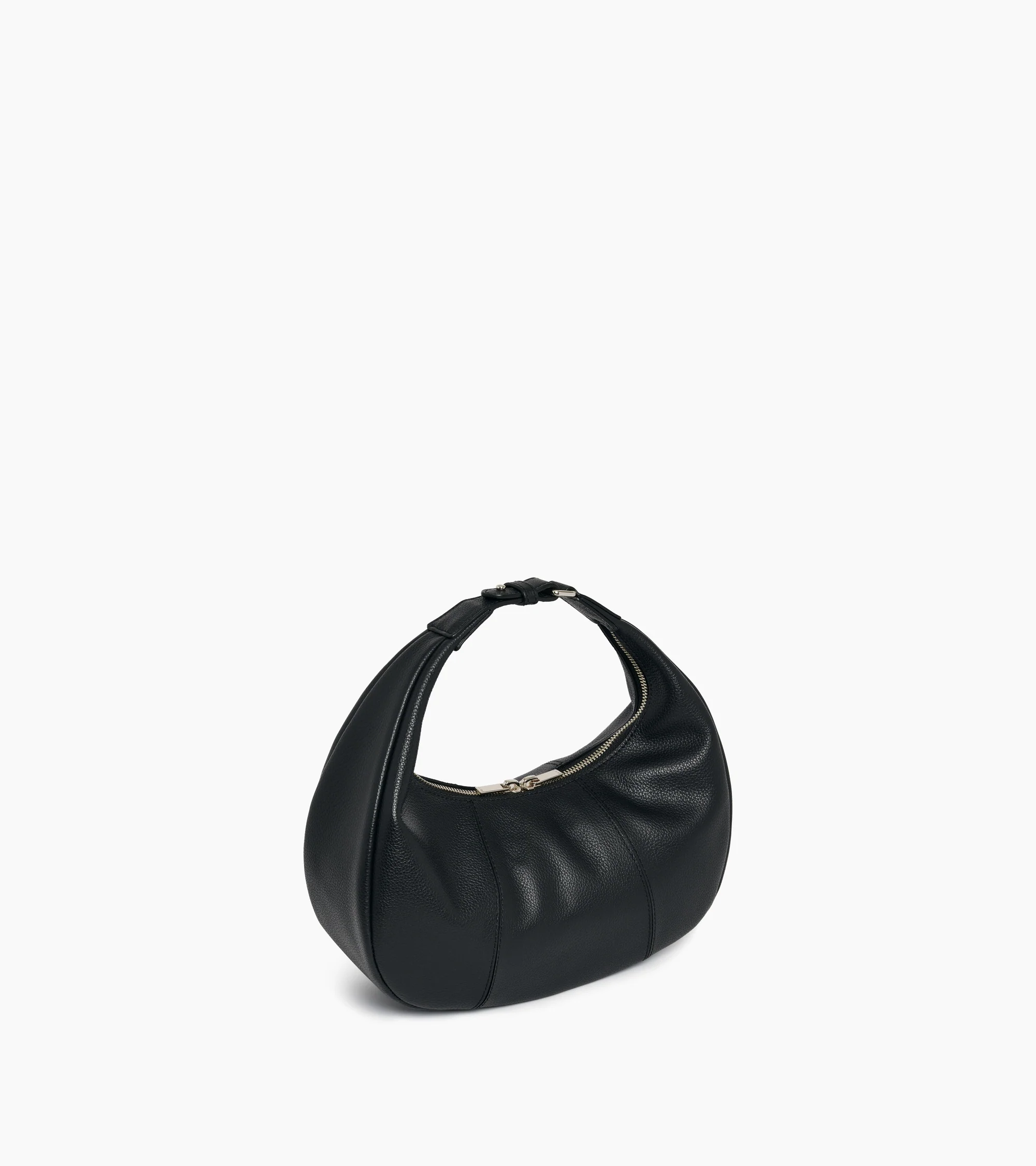 Small Hobo Bag in grained leather - Image 8