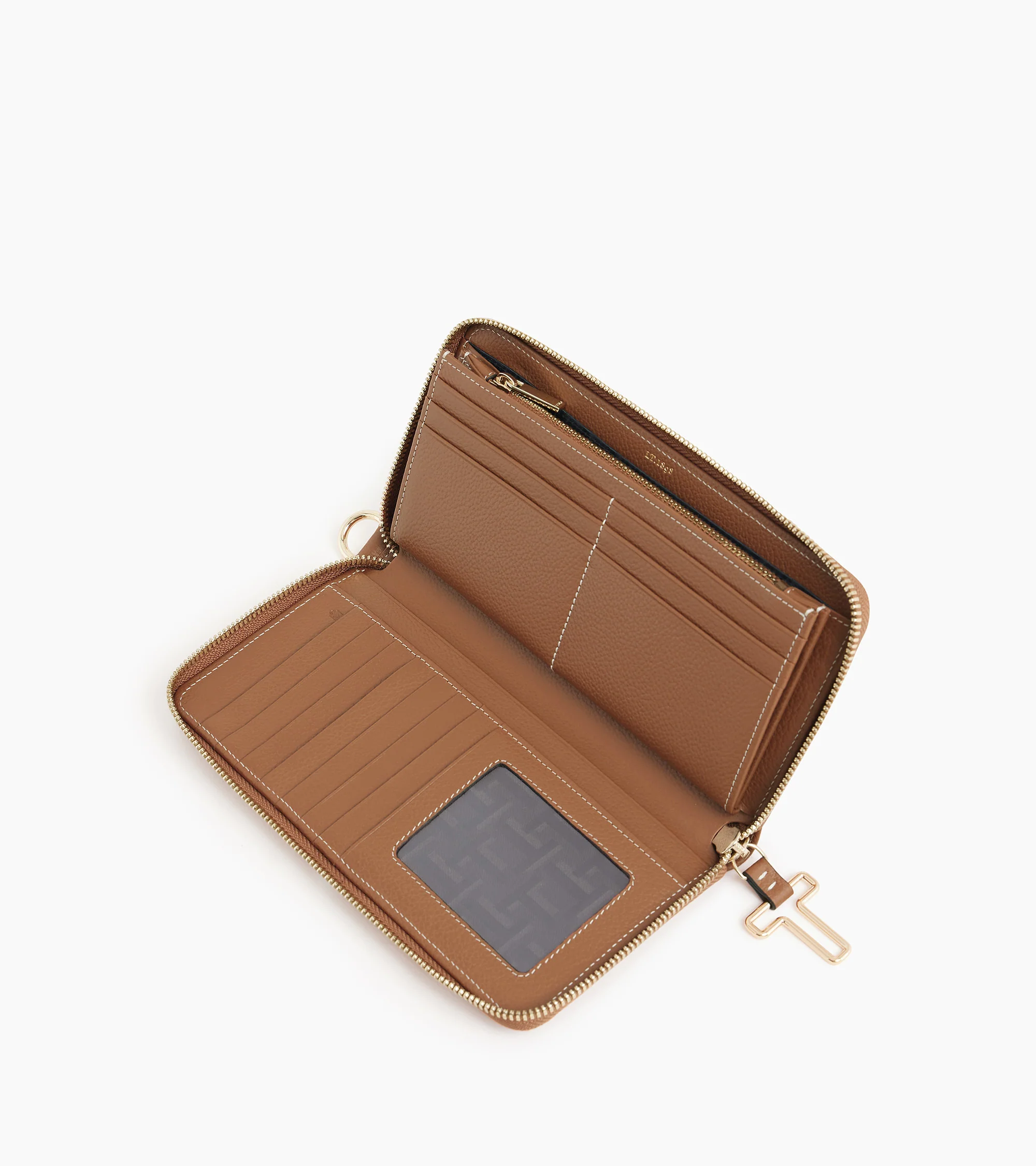 Juliette zipped travel companion in grained leather - Image 3