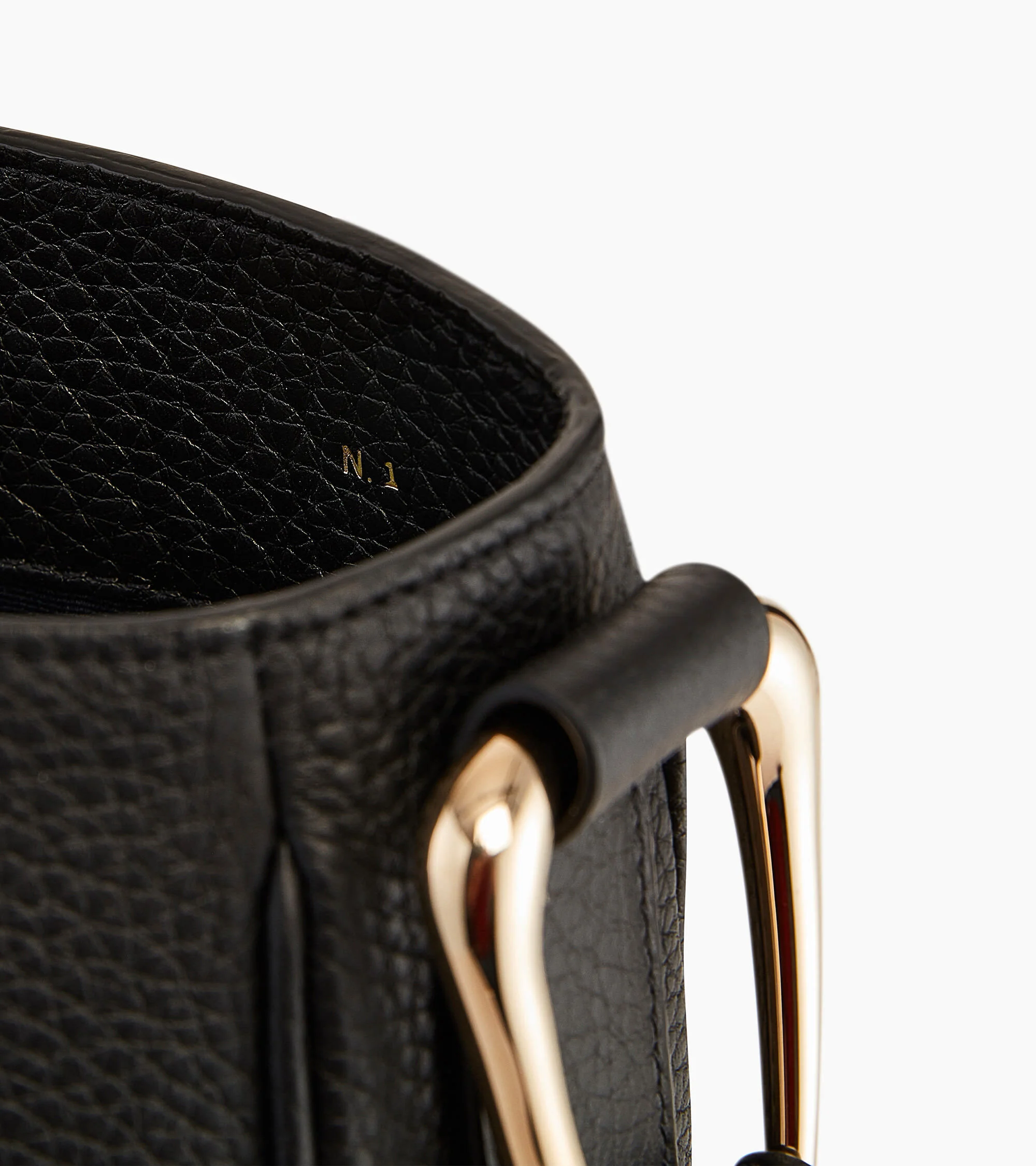 Large hobo bag Madeleine in grained calfskin leather - Image 3