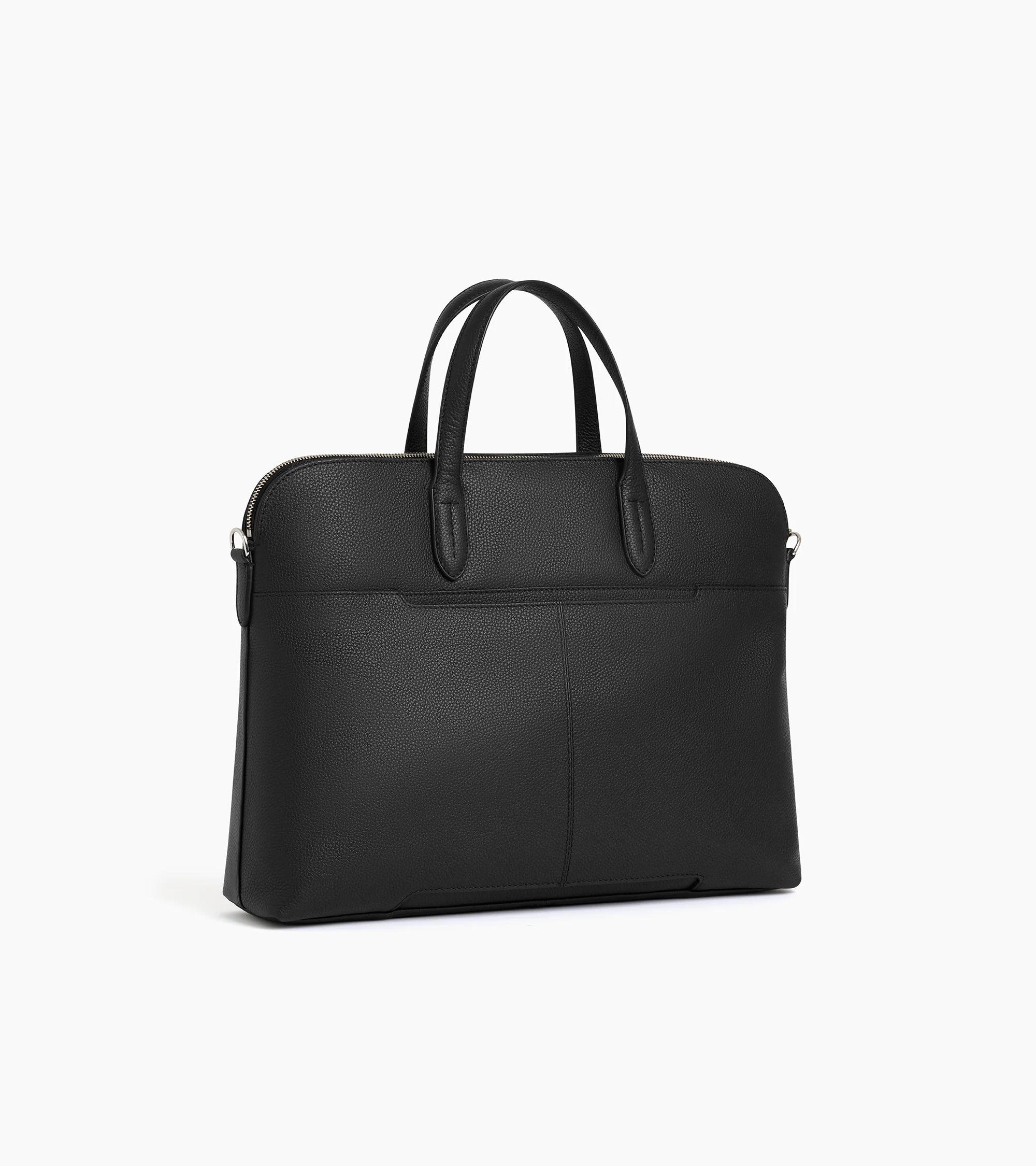 Sophie 15" briefcase with 1 expanding compartment in grained leather - Image 4