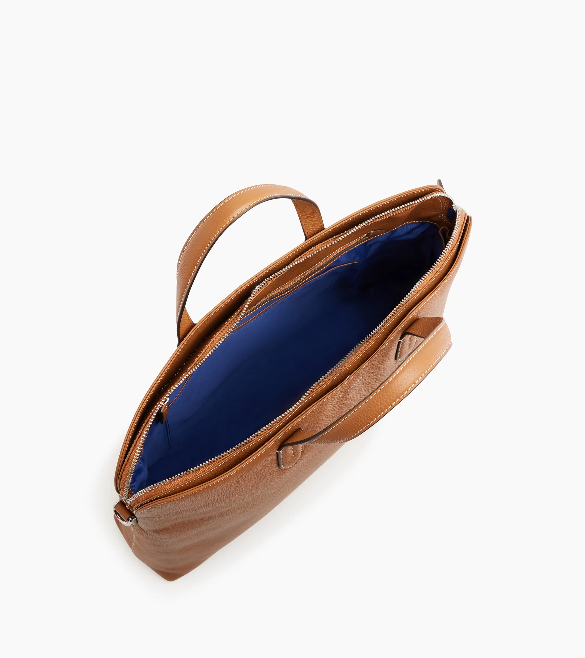 Sophie 15" briefcase with 1 expanding compartment in grained leather - Image 5