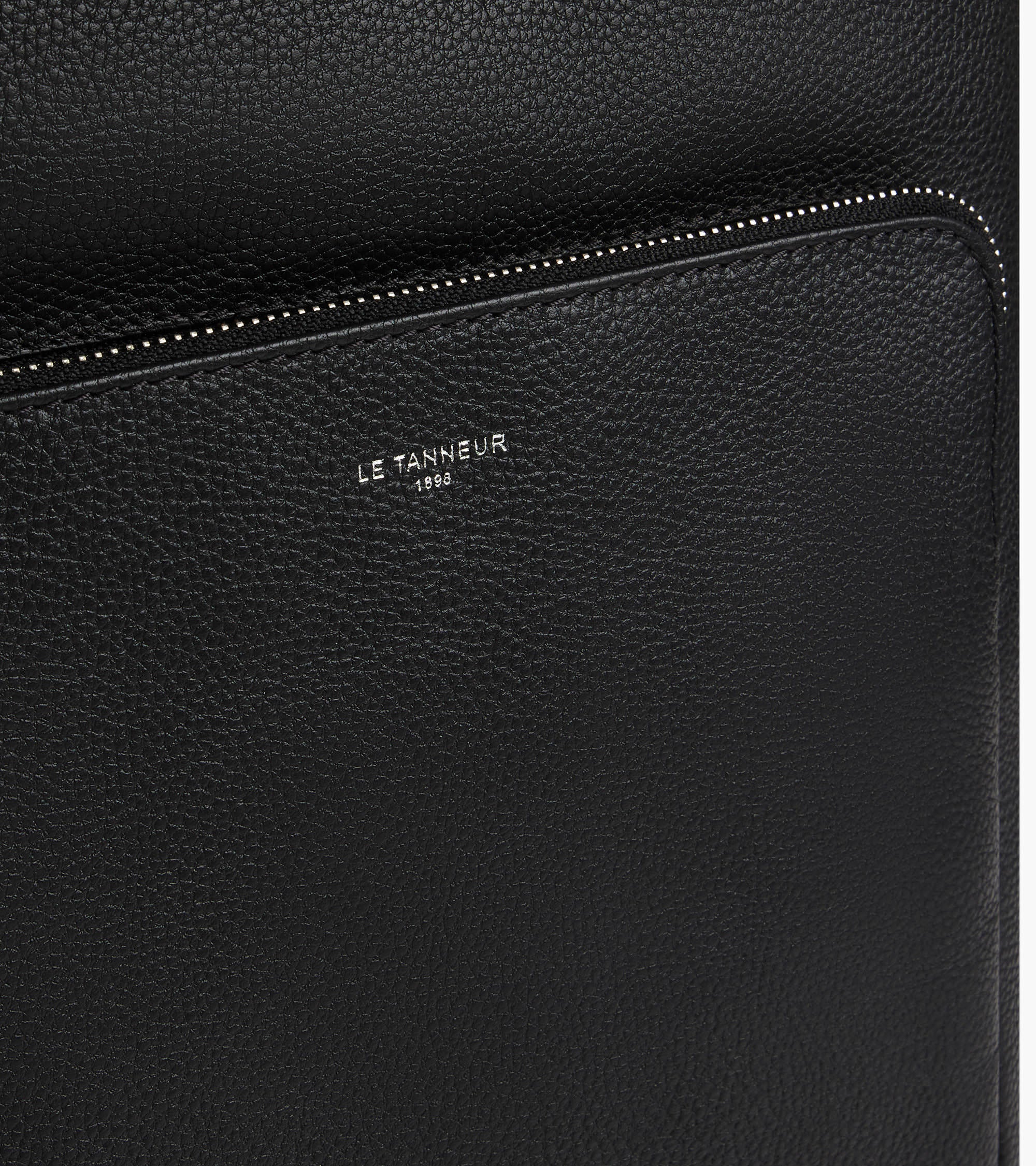 Sophie zipped business backpack in grained leather - Image 4